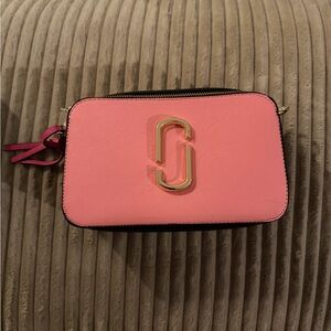 Marc Jacobs Coral Crossbody Bag with Gold Accent